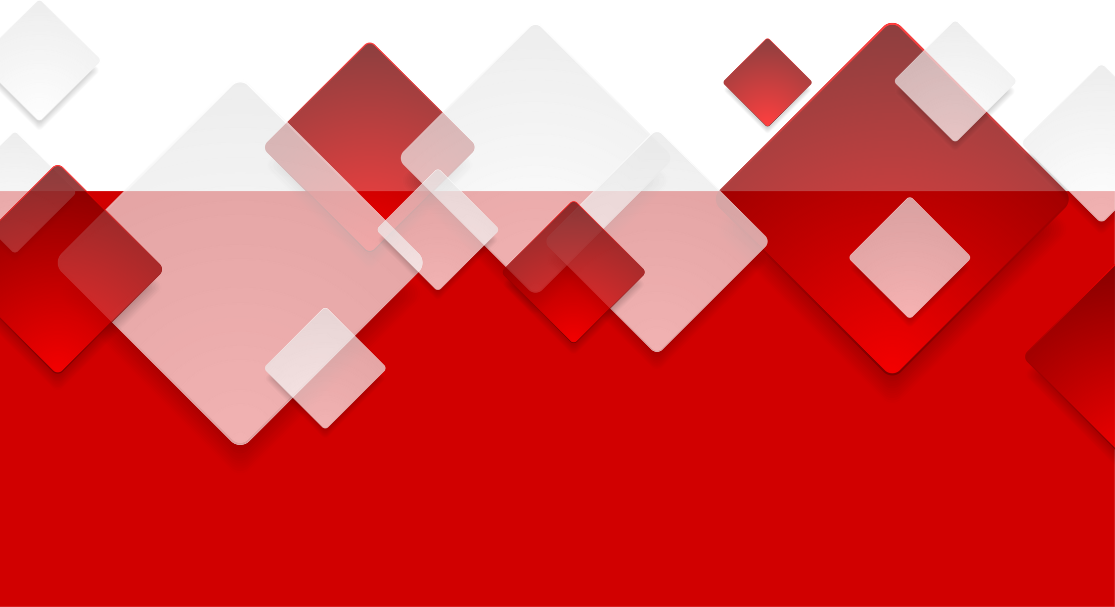 Red and white geometric squares abstract background